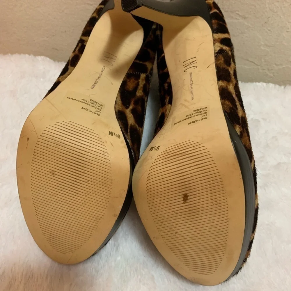 INC Calf Hair 5” Heeled Booties